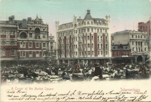 PC CPA SOUTH AFRICA, JOHANNESBURG, MARKET SQUARE, VINTAGE POSTCARD (b15762)