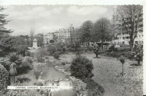 Dorset Postcard - Central Gardens - Bournemouth - Real Photograph - Ref TZ6906