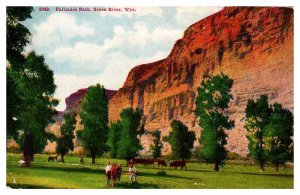 Postcard FARM SCENE Green River Wyoming WY AQ9014