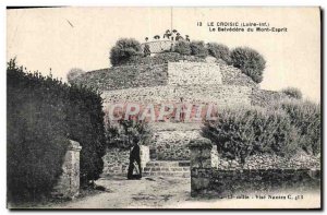 Old Postcard Croisic Belvedere Du Mont Spirit