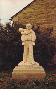 Nebraska Boys Town Statue Symbolic Of Boys Town With The Famous Inscripton