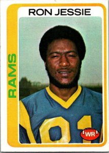 1978 Topps Football Card Ron Jessie Los Angeles Rams sk7384