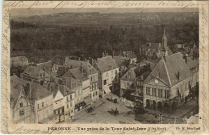 CPA PÉRONNE vue prise de la Tour St-Jean (25275)