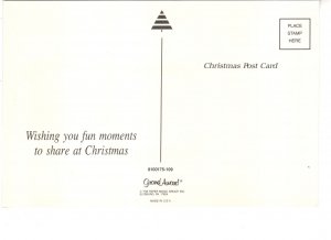 Fun Memories, Small Town, Vintage Christmas Postcard
