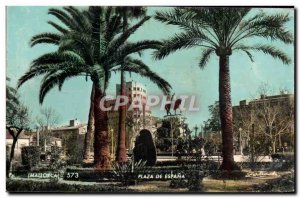 Old Postcard Plaza De Espana Mallorca