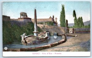 TIVOLI Villa d'Este Rometta ITALY Postcard