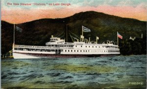 Postcard NY The New Steamer Horicon on Lake George ~1910 M69