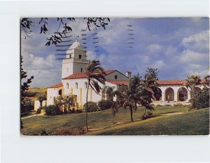 Postcard Junipero Serra Museum Old Town San Diego California USA