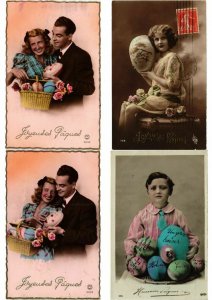 OEUF DE PAQUES EASTER EGGS GLAMOUR REAL PHOTO Lot of 250 CPA (L2456)