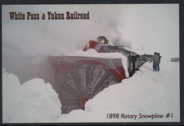 White Pass & Yukon RR  1898 Rotary Snowplow near Summit unused