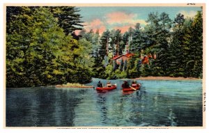 Greetings from  Newfound Lake,  Bristol   New Hampshire, Canoeing