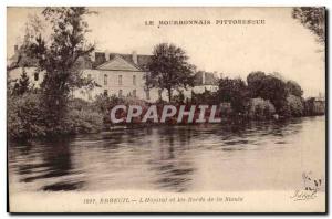 Ebreuil - L & # 39Hopital and Edges Sioul - Old Postcard