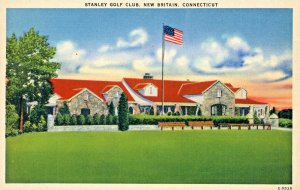 Postcard Early View of Stanley Golf Club in New Britain, CT.   L3