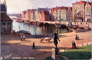 Postcard GER Emden Tuck 7043 - The Delft