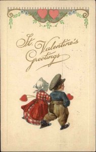 Valentine Dutch Kids Romance Winsch Jason Freixas c1910 Postcard