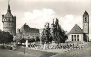 Karlsplatz mit Wasserturm Worms a Rh German Postcard Briefkaart