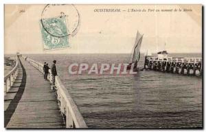 Old Postcard Ouistreham The Port of Entry at Time of Maree Boat