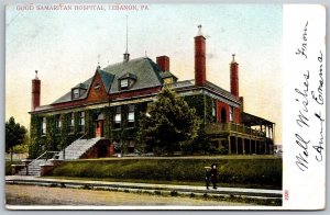 Vtg Lebanon Pennsylvania PA Good Samaritan Hospital 1900s View Old Postcard