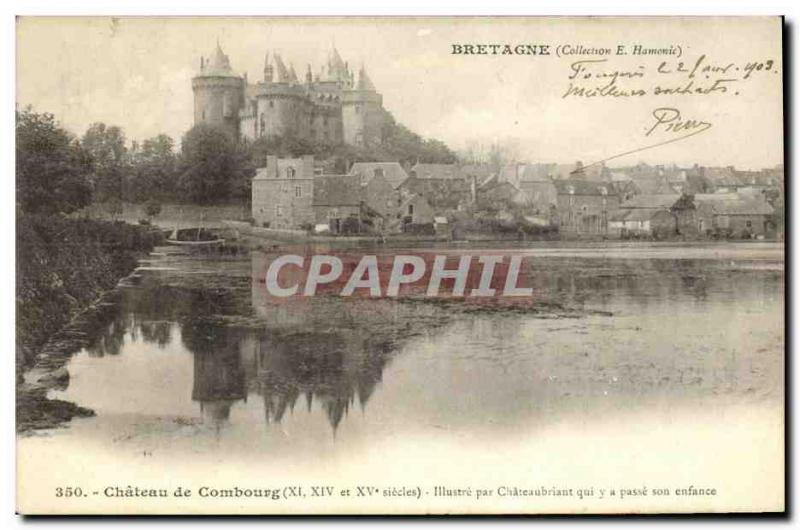 Old Postcard Chateau Combourg