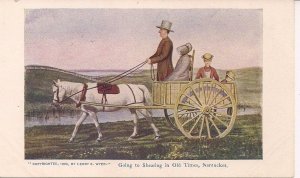 Nantucket MA 1903, Horse & Wagon Going to Sheep Shearing, Local Publisher H Wyer