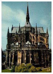 Postcard France Reims Cathedral Chevet