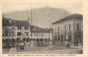 ITALY Feltre Victor Emanuele square Ramboldini monument