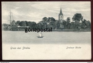 dc1480 - GERMANY Gruss aus Stralau 1900s Berlin. Kirche