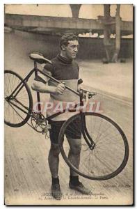 Postcard Old Bike Cycle Cycling Jacquelin and his bicycle Jacquelin Avenue de...