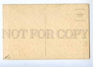 206688 ART DECO Lady EASTER Chicken by CORBELLA vintage PC