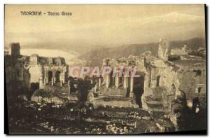 Old Postcard Taormina Teatro Greco