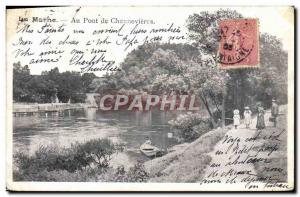 Old Postcard The Bridge At Marne Chennevieres