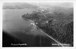 Prince Rupert British Columbia Canada aerial view of area real photo pc Z18084