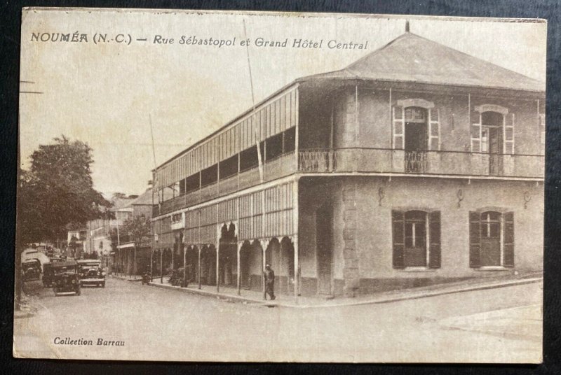 Mint Noumea New Caledonia Real Picture Postcard RPPC Grand Central Hotel