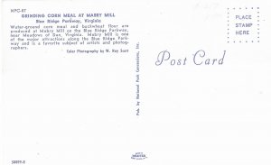 Grinding Corn Meal at Barby Mill Blue Ridge Parkway Virginia