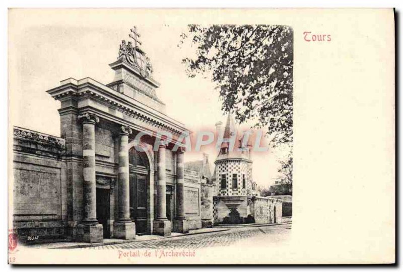 Postcard Old Gate Tours L & # 39Archeveche