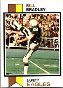 1973 Topps Football Card Bill Bradley Philadelphia Eagles sk2429