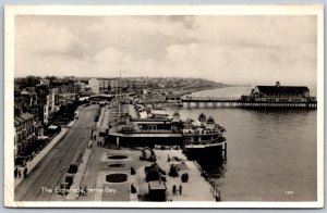 Postcard RPPC c1958 Herne Bay United Kingdom The Esplanade Pier Boardwalk Kent