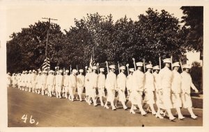 J2/ Sandusky Ohio RPPC Postcard c1920 St John Convention Women Parade 29