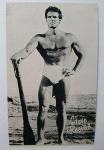 Steve Reeves Shirtless Beefcake Postcard Bodybuilder Original NOS Gay Interest