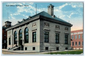 c1930's Post Office Building Stillwater Minnesota MN Unposted Vintage Postcard