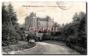 Postcard Abbey of Solesmes Sarthe View of the Chateau de la Grauge