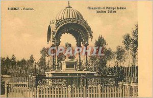 Old Postcard Firenze Cascine Monumento al Principe Indiano