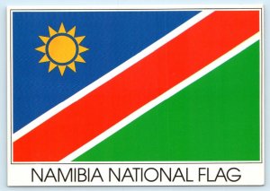 National Flag REPUBLIC of NAMIBIA, AFRICA ca 1990s ~ 4x6 Modern Postcard