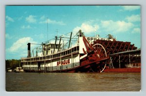 Vicksburg MS-Mississippi, The Showboat Sprague Chrome Postcard 