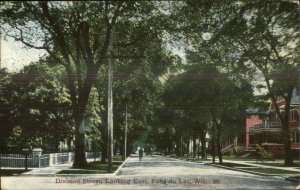 Fond Du Lac WI Division Street c1910 Postcard
