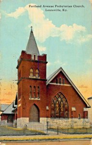 LOUISVILLE KY~ PORTLAND AVENUE PRESBYTERIAN CHURCH HOMECOMING 1911 POSTCARD