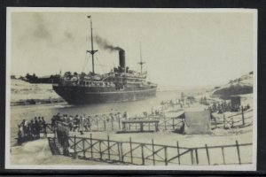 DEFENCE OF THE SUEZ CANAL WWI Royal Navy Battle Egypt British Army postcard #1