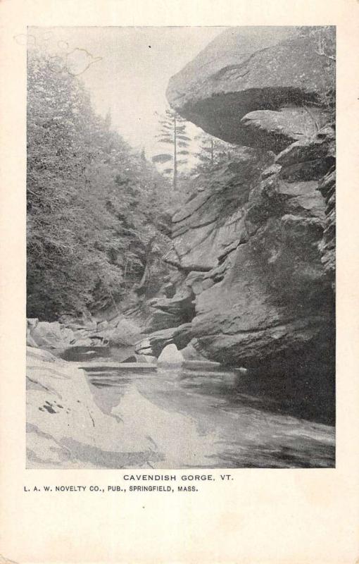 Caendish Gorge Vermont Scenic View Antique Postcard K63362