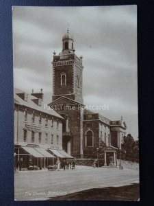 Dorset BLANDFORD The Church TEA & COFFEE WAREHOUSE Old Postcard by Hobbs & Son