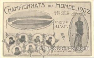 Cycling, Bicycle Racing Bike Champion Du monde 1907 Unused 